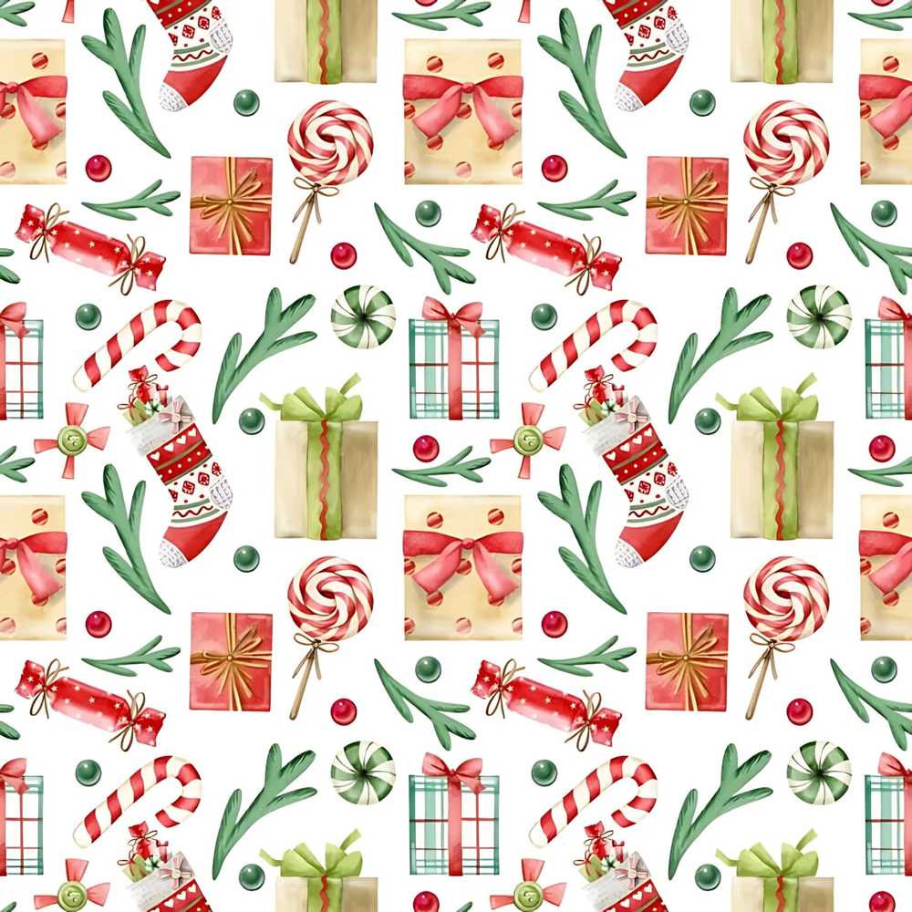 Christmas Gifts Candy Lollipop Stockings Festive Holiday Seasonal