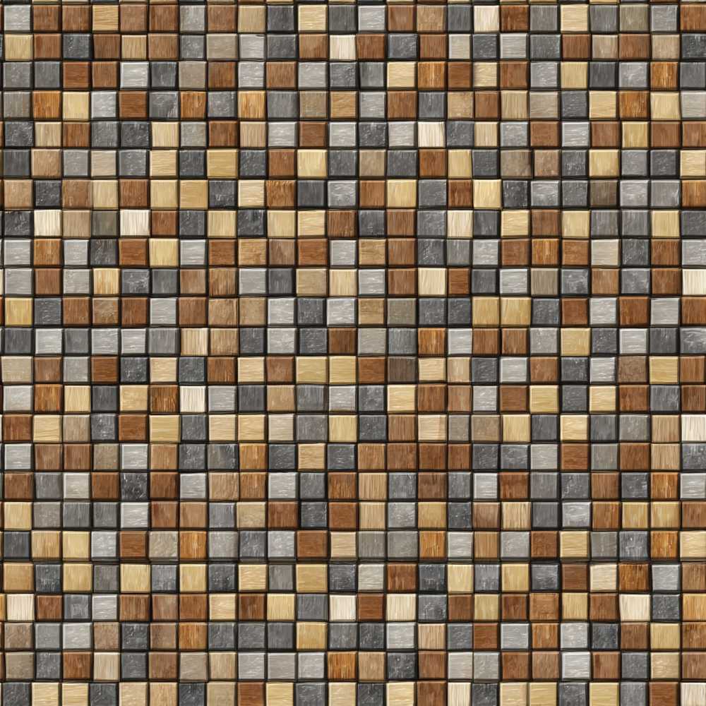 Wood Tile Square Natural Texture Art Pattern Design