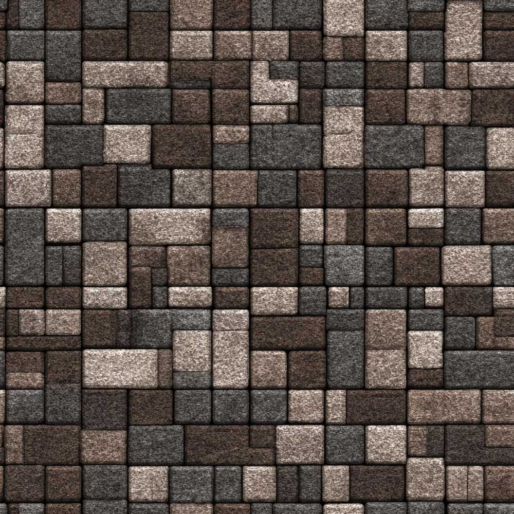 Stone Block Mosaic Neutral Texture Art Pattern Design