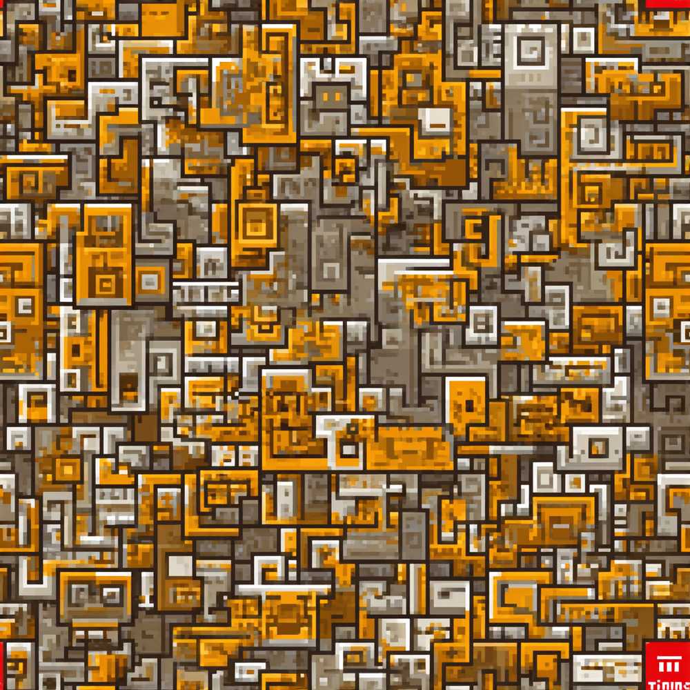 Orange Grey Geometric Maze Abstract Art Texture Pattern