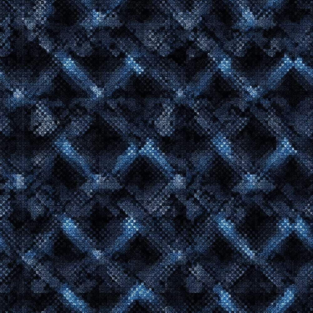 Dark Blue Pixel Texture Abstract Art Pattern Design