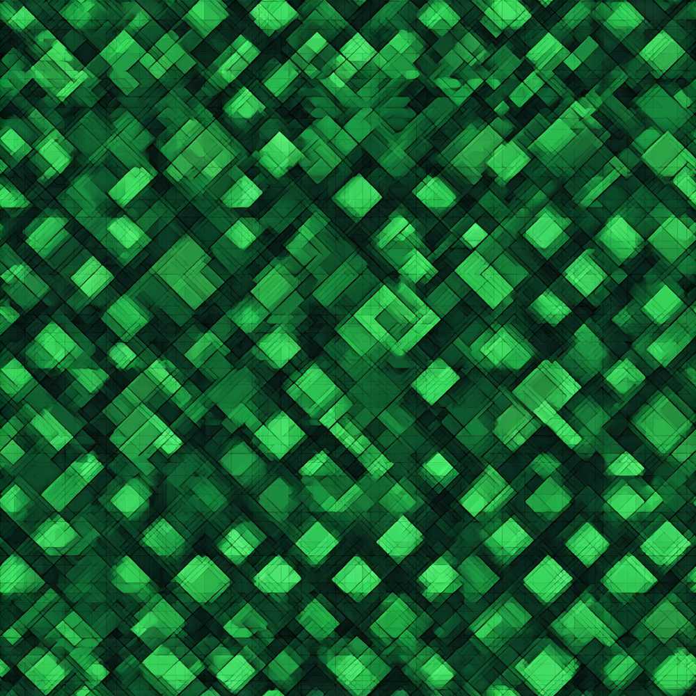 Layered Green Square Abstract Geometric Art Texture Pattern