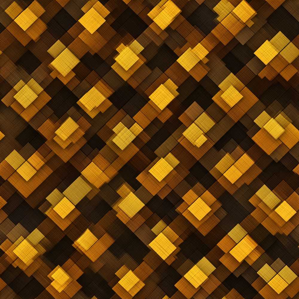 Brown Gold Geometric Square Abstract Art Texture Pattern