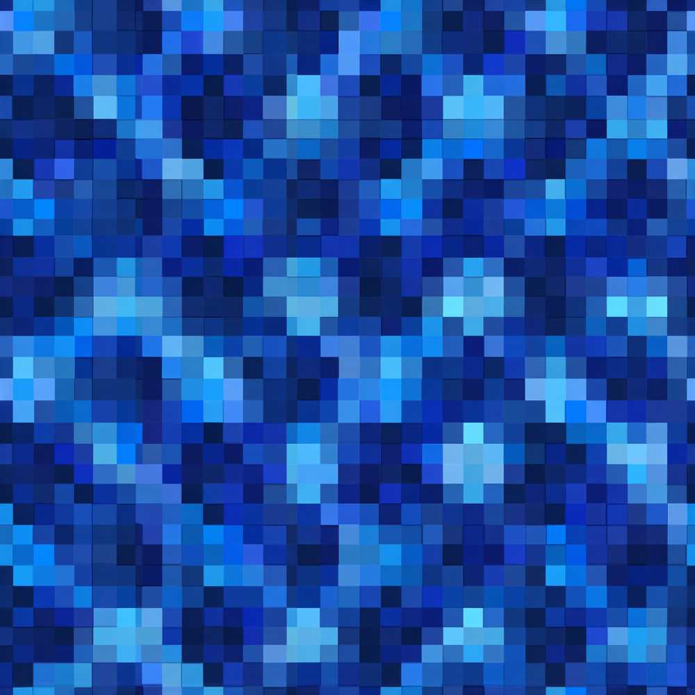 Blue Pixel Mosaic Gradient Abstract Art Texture Pattern