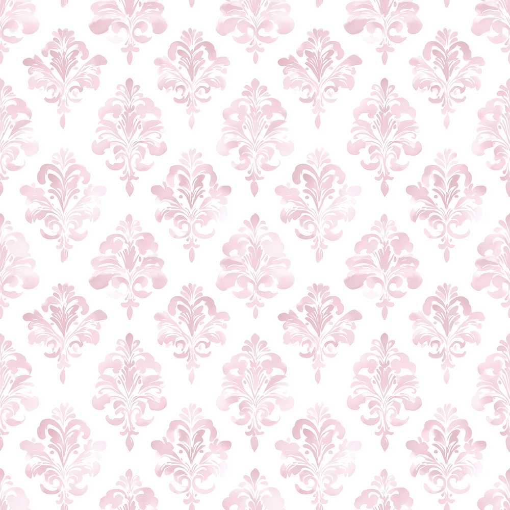 Soft Pink Large Damask Classic Elegant Vintage Decorative