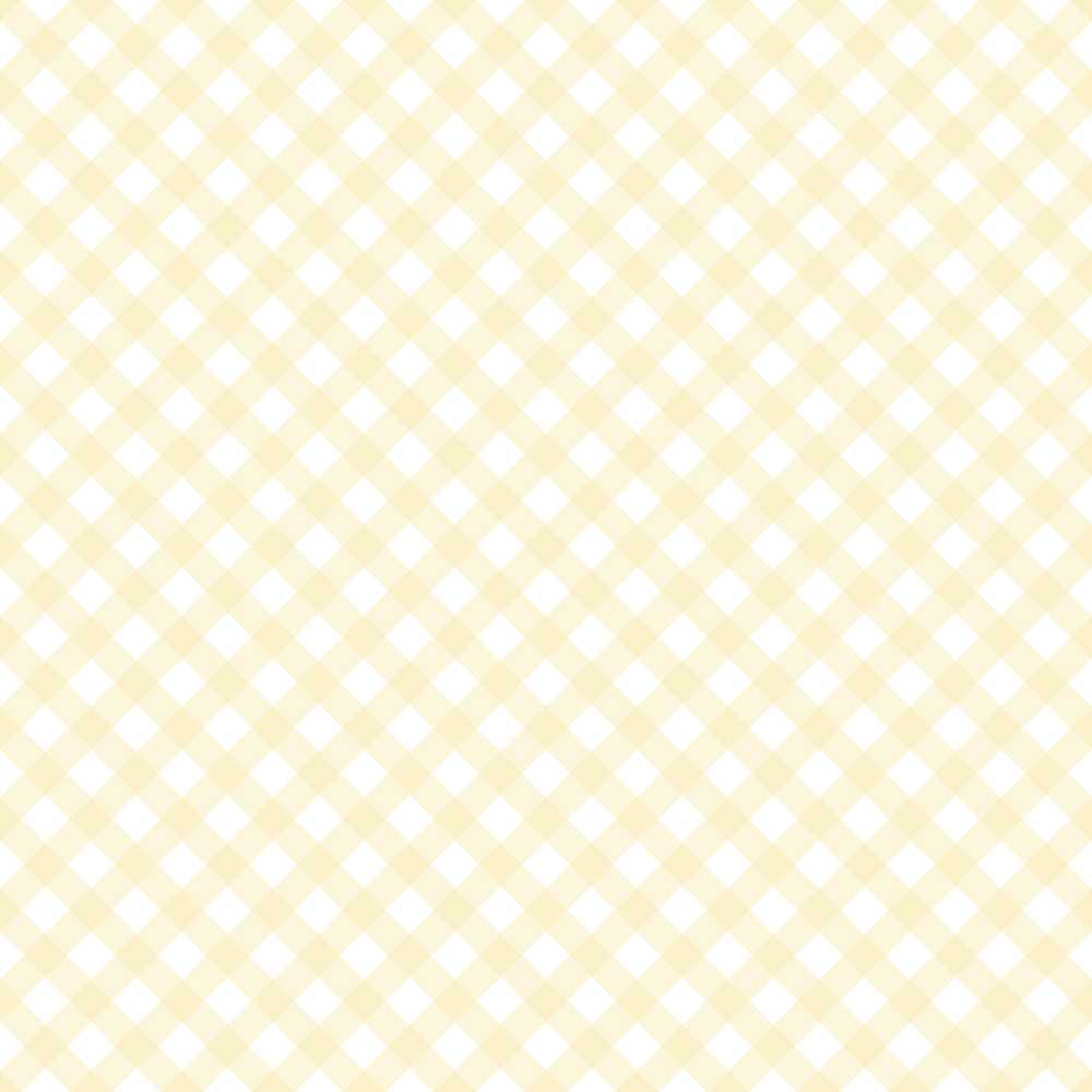 Soft Yellow Gingham Check Picnic Style Repeat Pattern