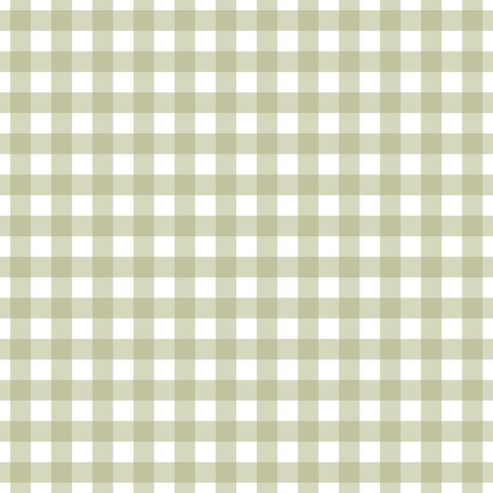 Soft Sage Green Gingham Check with Subtle Vintage Texture Seamless