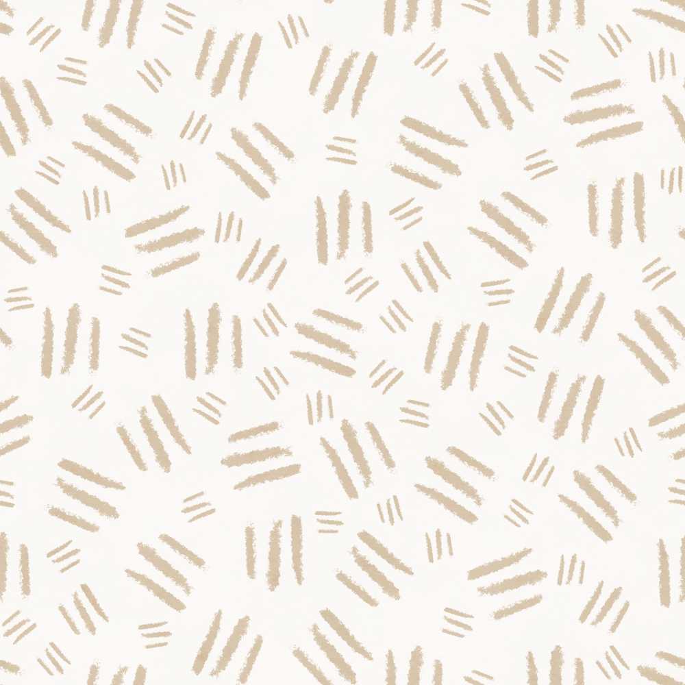 Minimalist Neutral Brush Stroke Dash in Beige on Soft Background