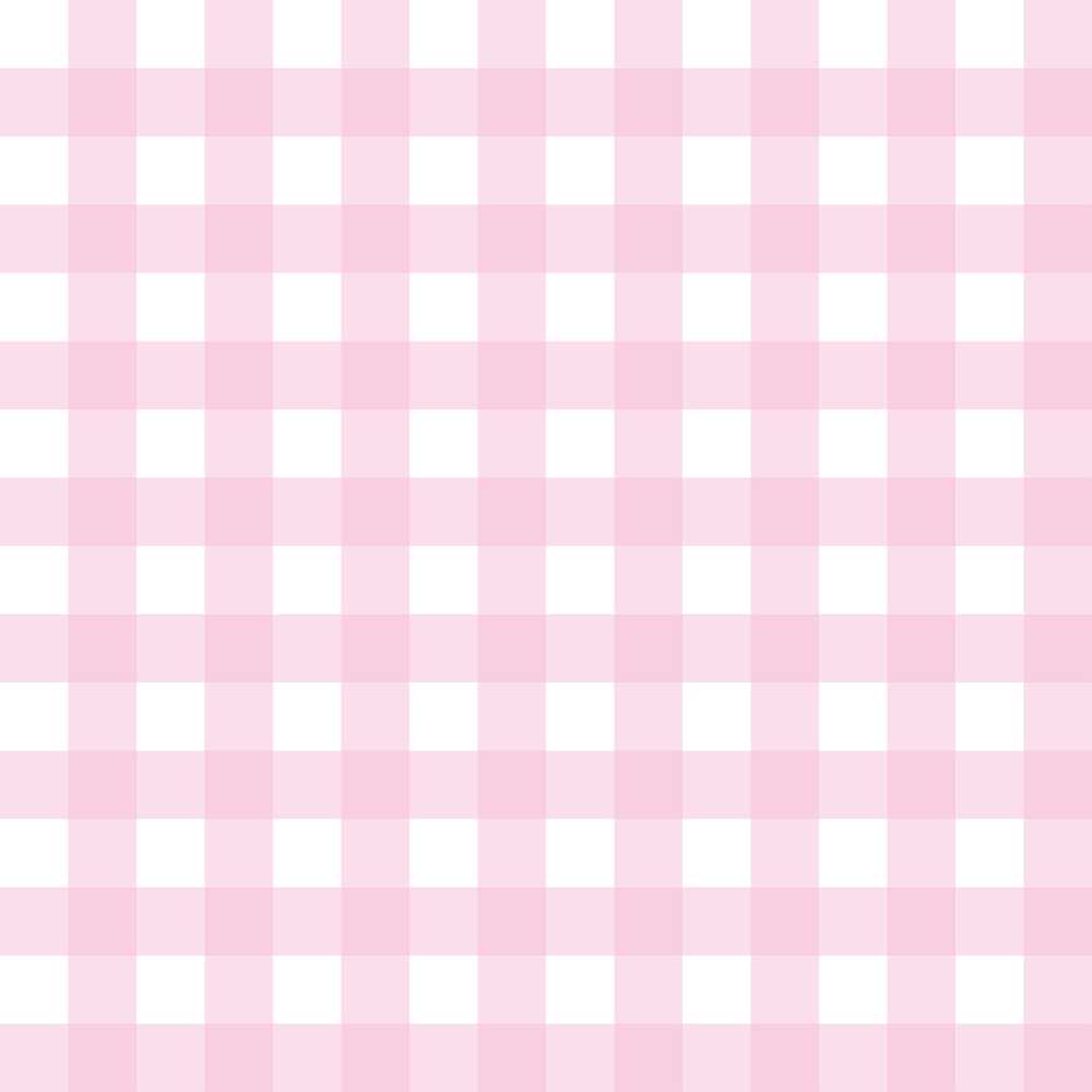 Soft Pink And White Gingham Check Classic Repeat