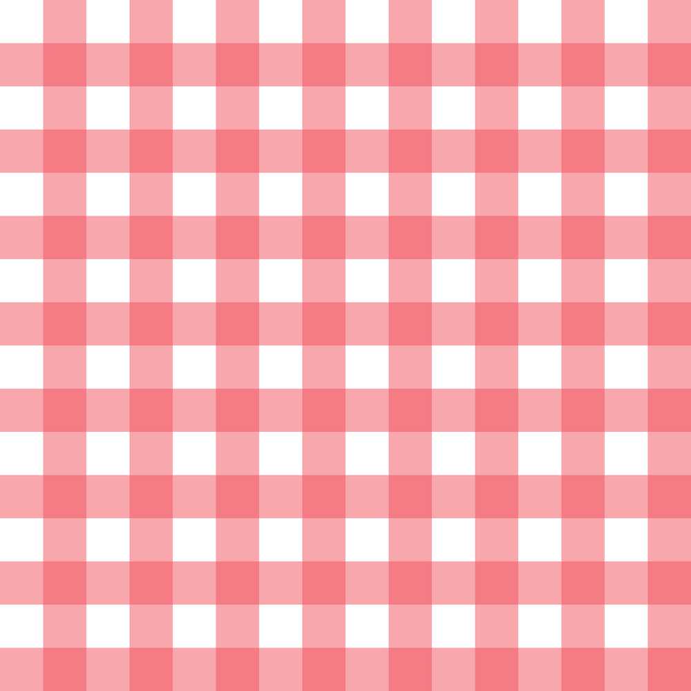 Red And White Gingham Check Classic Repeat Pattern