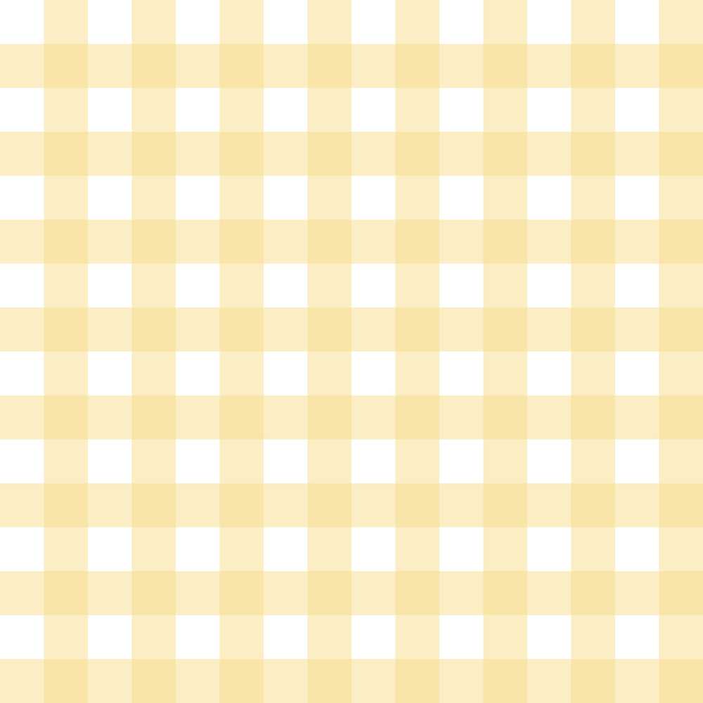 Warm Yellow And White Gingham Check Classic Repeat