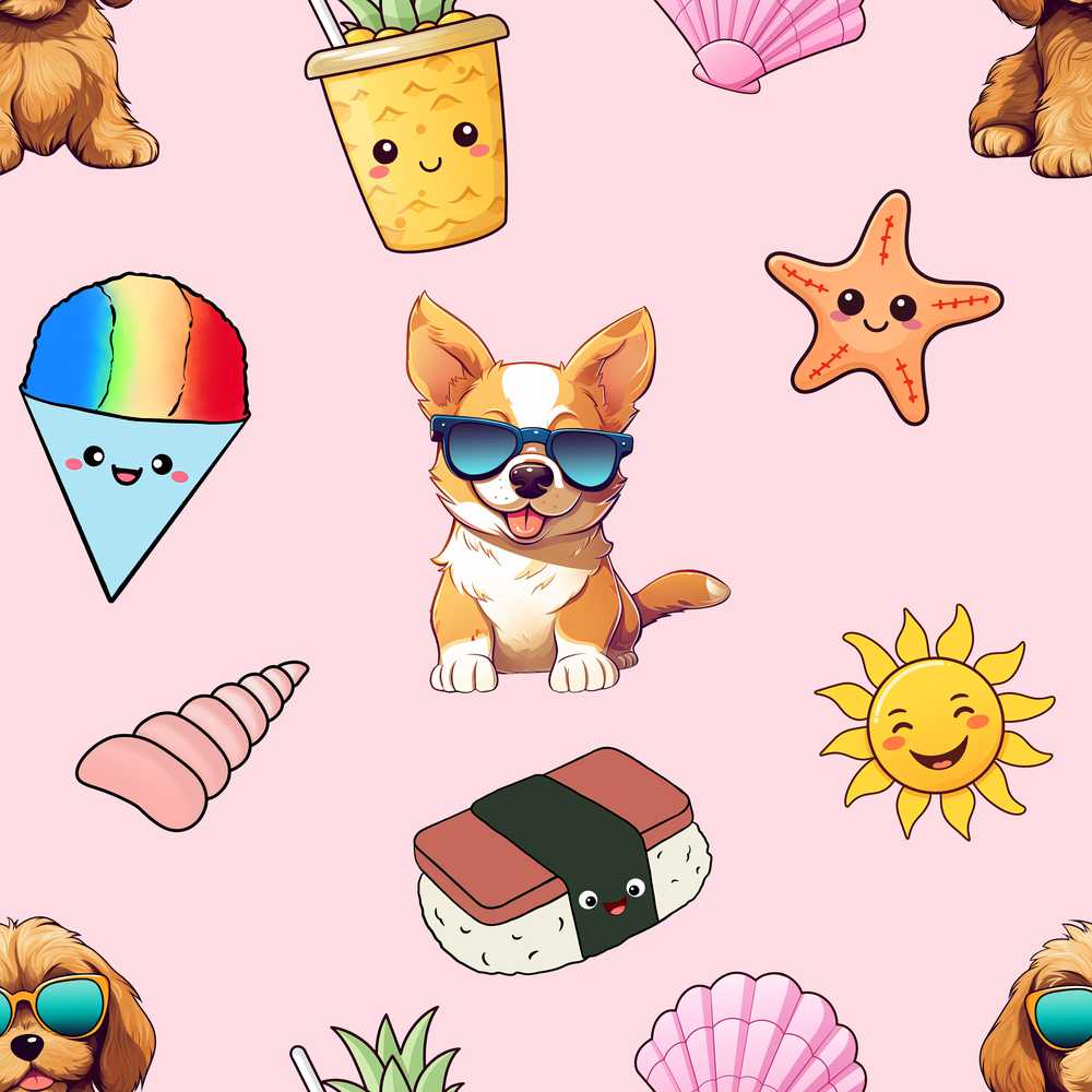 Summer Chihuahua Dog Sunglasses Kawaii Beach Soft Pink