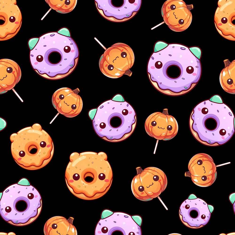 Kawaii Donuts And Candy Cute Sweet Dessert Fun