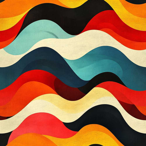 Abstract Flowing Waves Color Block Modern Art Texture