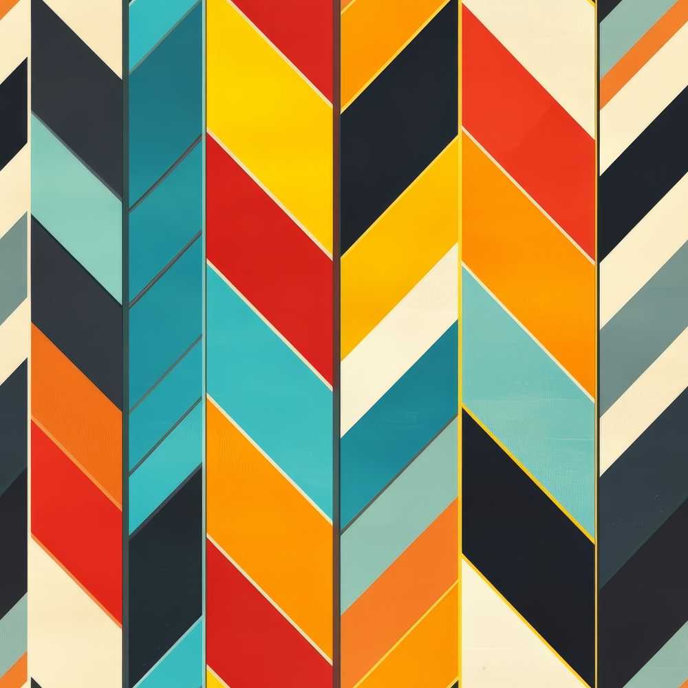 Abstract Feather Chevron Stripes Colorful Art Texture Pattern