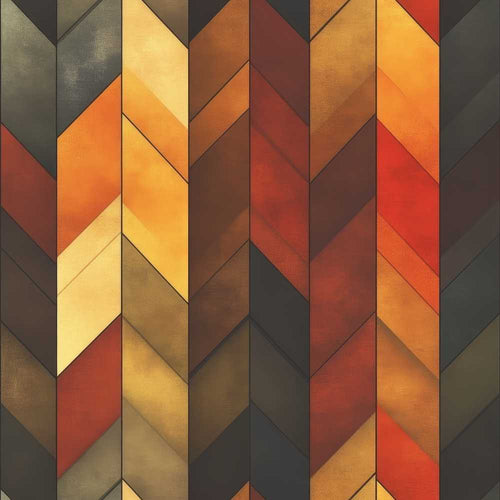 Abstract Warm Tone Geometric Faceted Shapes Art Texture