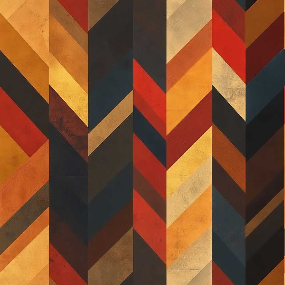 Abstract Vintage Chevron Gradient Stripes Art Texture Pattern