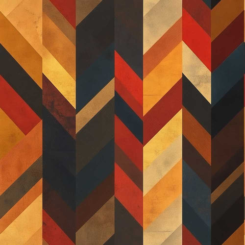 Abstract Vintage Chevron Gradient Stripes Art Texture Pattern