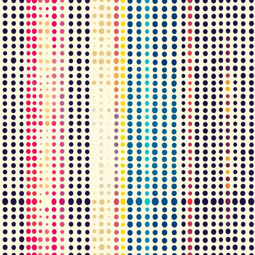 Abstract Colorful Polka Dot Gradient Stripes Art Texture