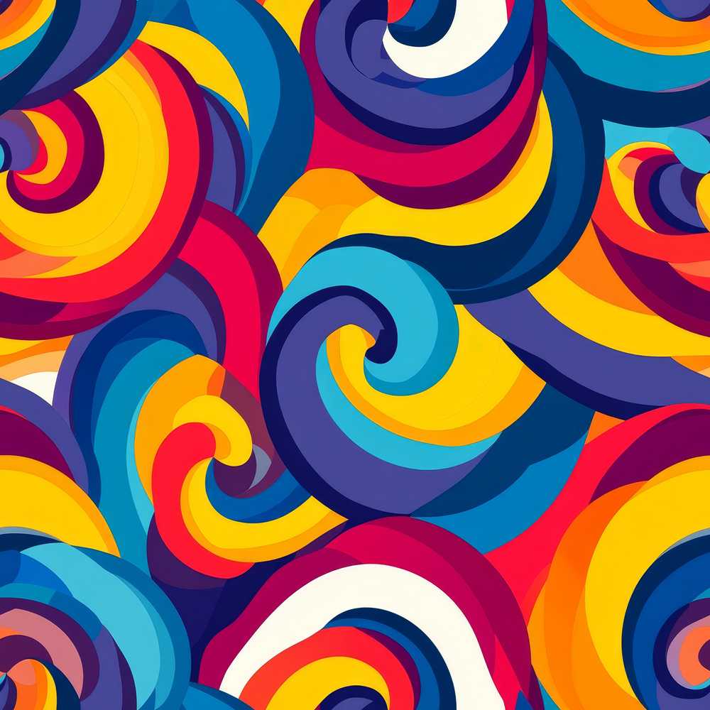 Abstract Colorful Spiral Motion Wave Art Texture Pattern