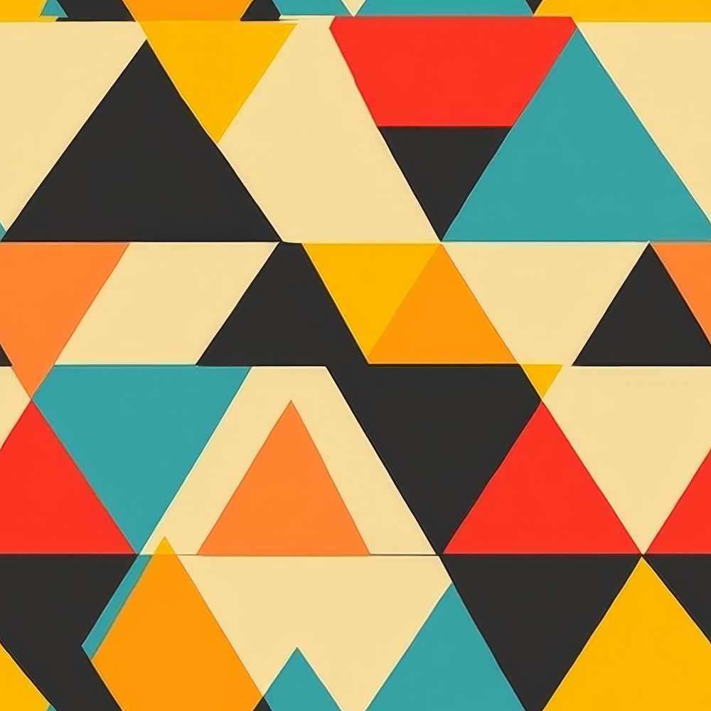 Abstract Geometric Triangle Patchwork Art Texture Pattern Design