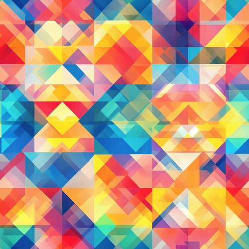 Abstract Bright Gradient Geometric Shapes Art Texture Pattern