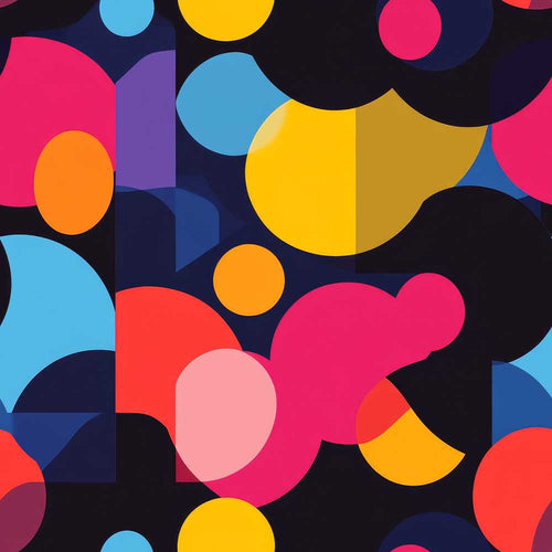 Abstract Colorful Organic Shapes Modern Art Texture Pattern