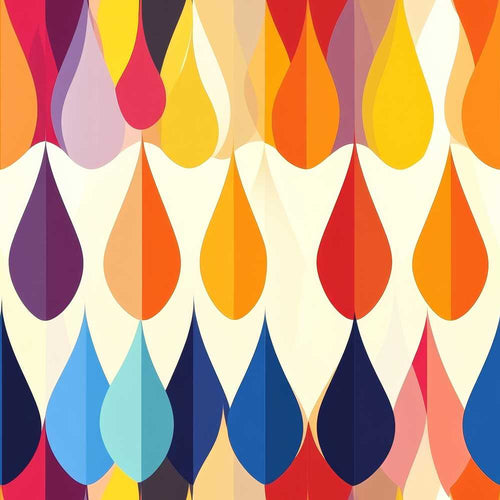 Abstract Gradient Teardrop Shapes Vertical Flow Art Texture