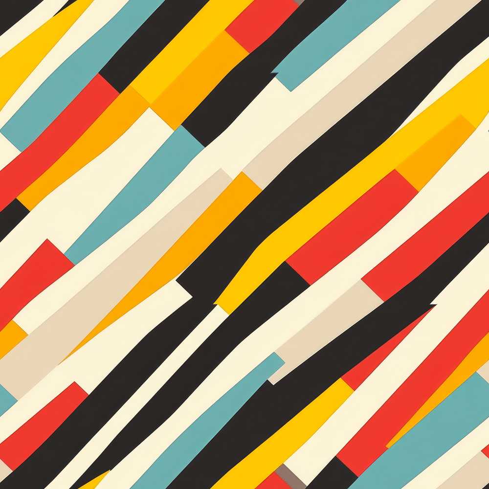 Abstract Diagonal Color Stripes Geometric Art Texture Pattern