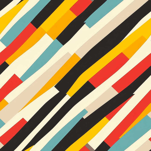 Abstract Diagonal Color Stripes Geometric Art Texture Pattern