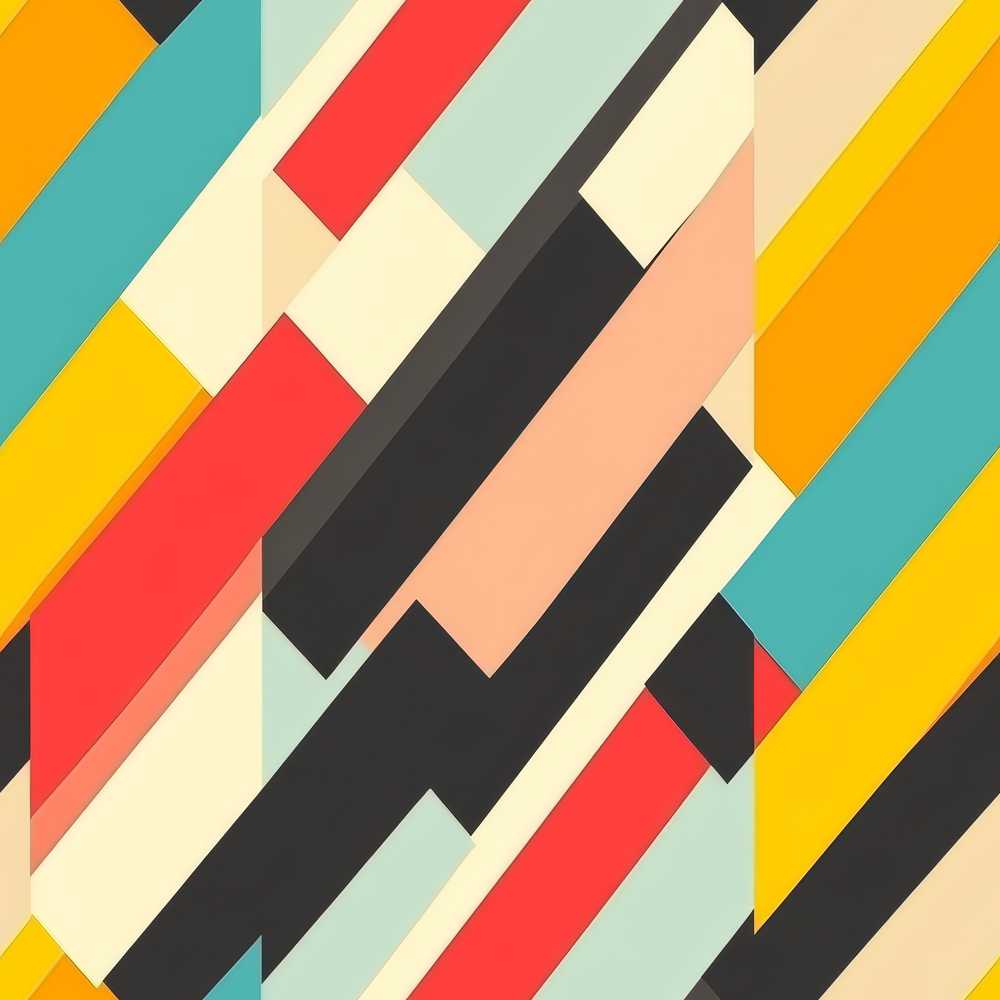 Abstract Bold Layered Stripe Shapes Modern Art Texture
