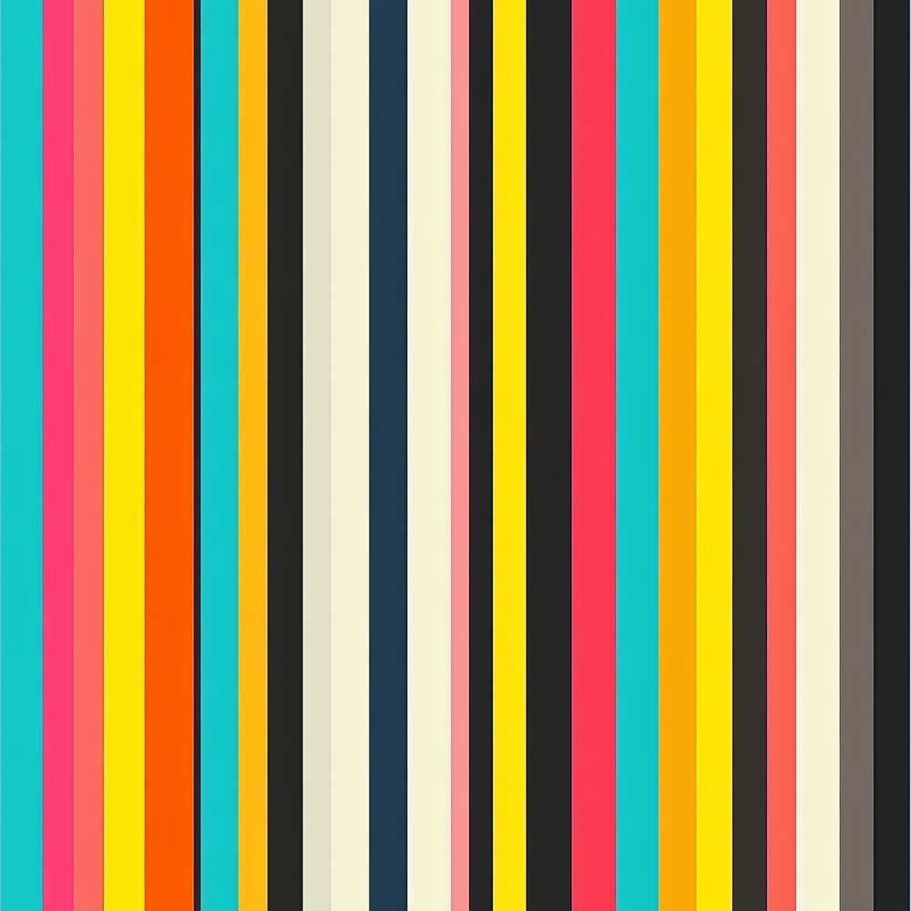 Abstract Vertical Multicolor Stripe Style Art Texture Pattern