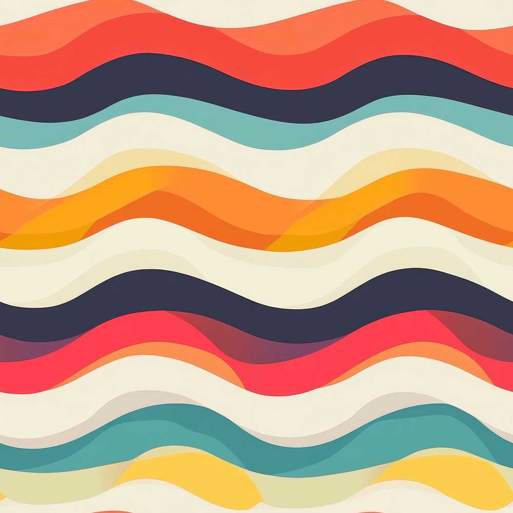 Abstract Soft Gradient Wave Layers Calm Modern Style