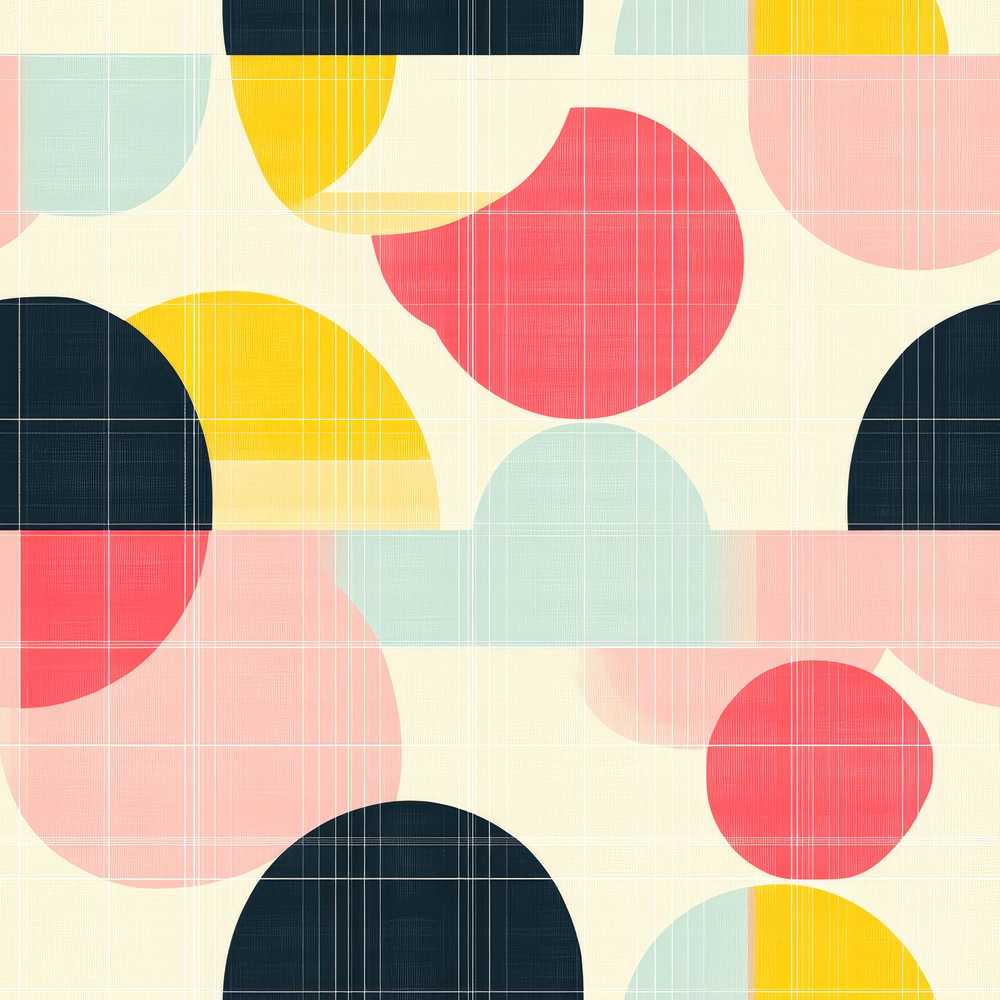 Abstract Circle Grid Soft Pastel Overlay Texture Art