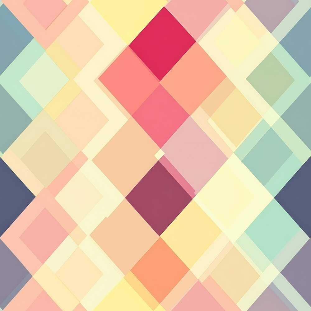 Abstract Layered Square Pastel Gradient Soft Blend Art