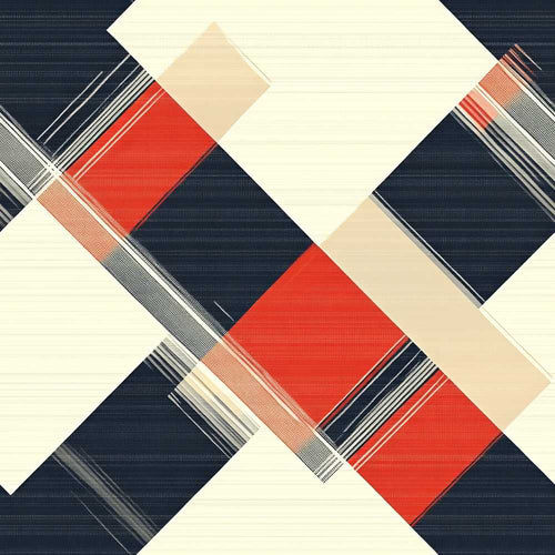 Abstract Inspired Patchwork Stripes Modern Art Texture Pattern