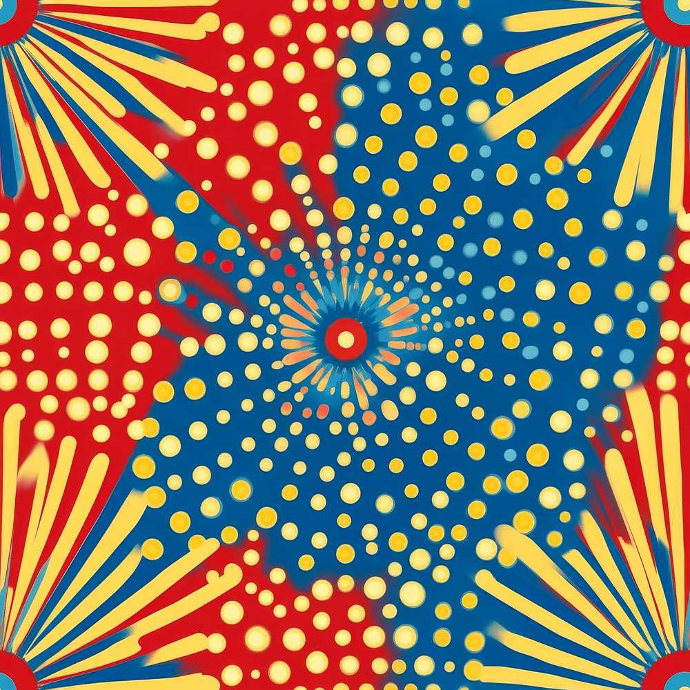 Abstract Firework Starburst Colorful Dot Explosion Art Texture
