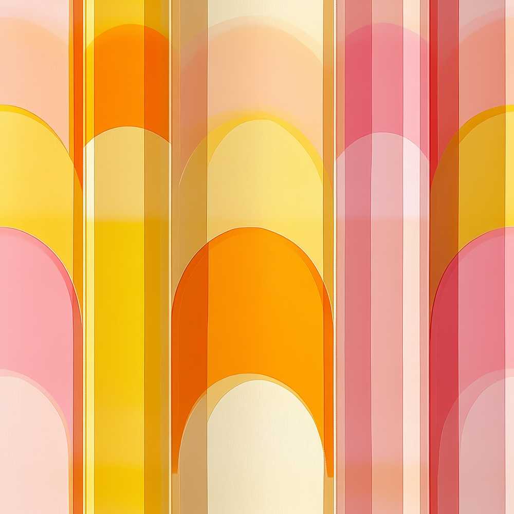 Abstract Fluid Gradient Vertical Waves Warm Sunset Colors