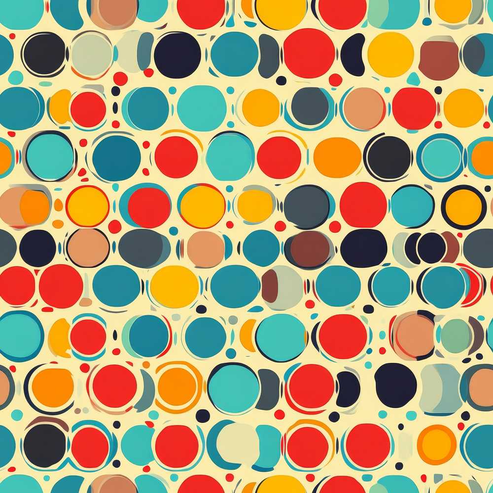 Abstract Polka Dot Organic Circles Soft Pastel Art