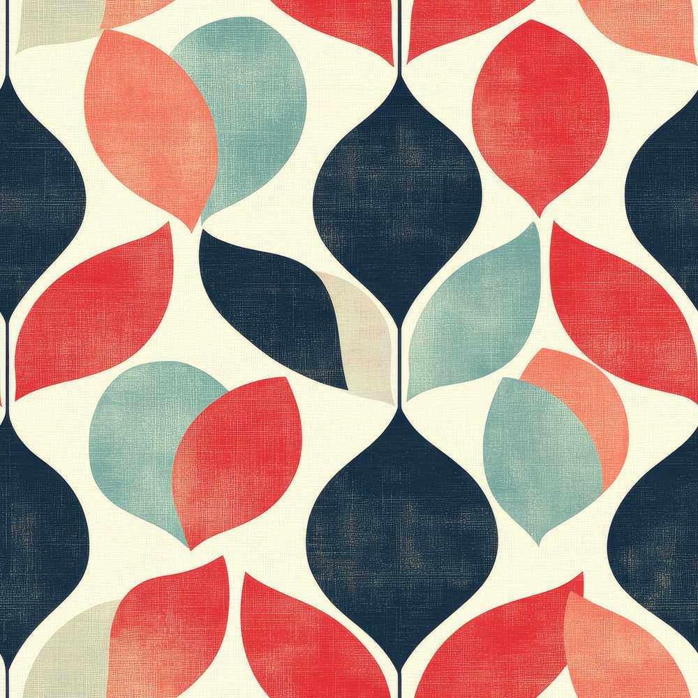 Textured Leaf Organic Shapes Scandinavian Style Wildflower Pattern Botanical