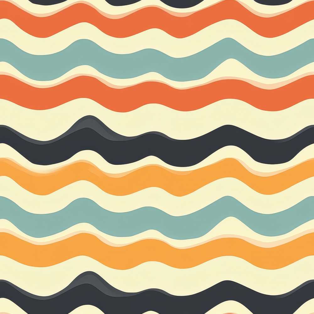 Soft Gradient Wave Lines Pattern Decorative Repeat Design