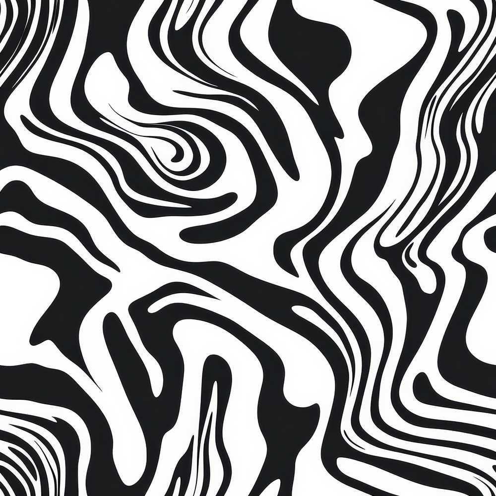 Abstract Black White Fluid Swirl Pattern Art Texture