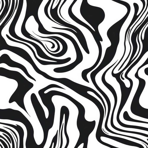 Abstract Black White Fluid Swirl Pattern Art Texture