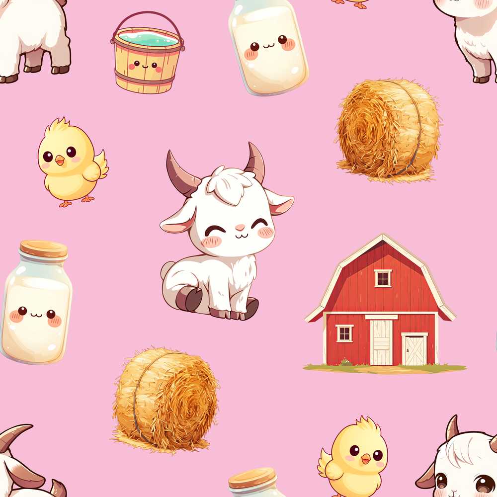 Cute Baby Goat Barn Hay Milk Chick Farm Rose
