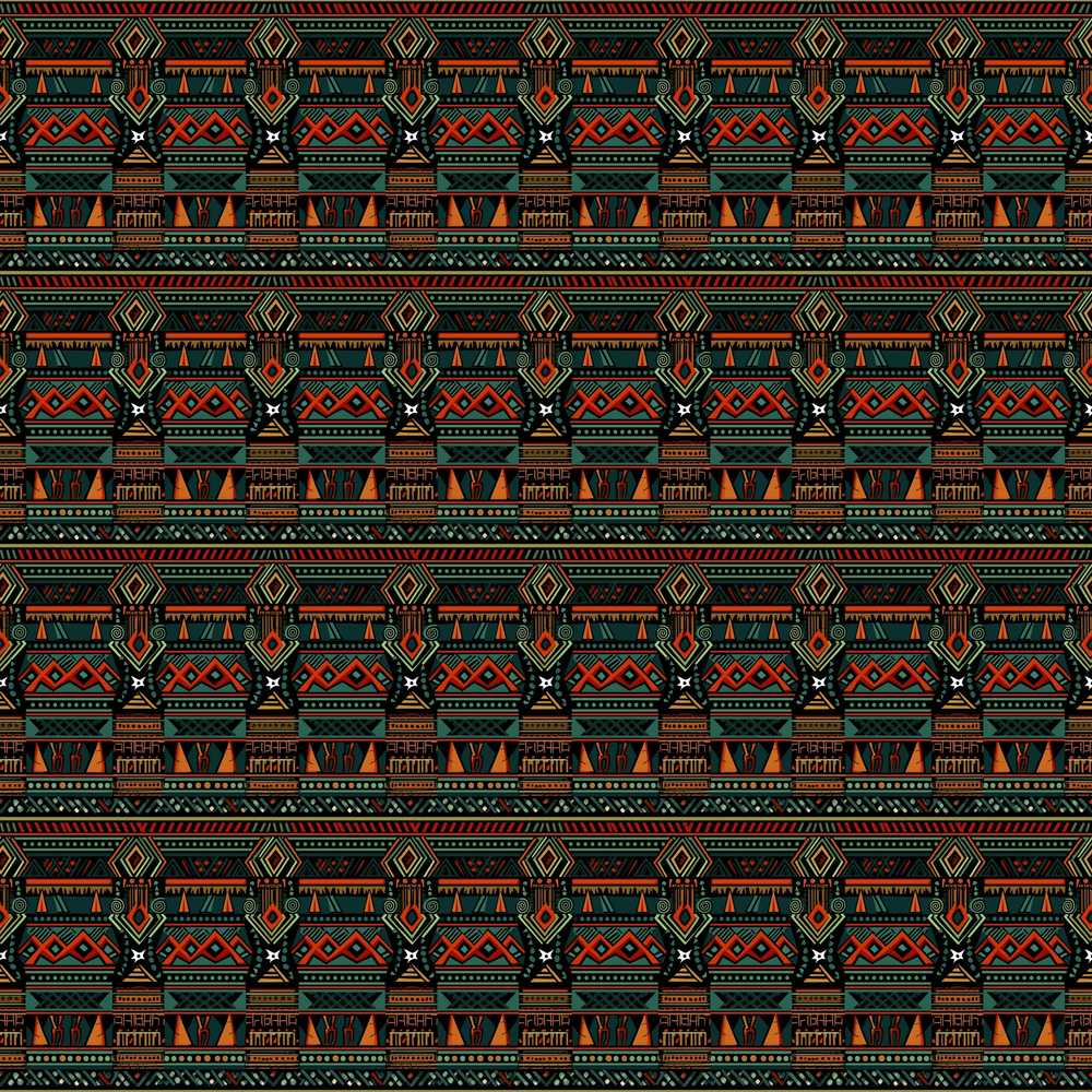 Ethnic Tribal Geometric Stripe Pattern Repeat Decorative Design