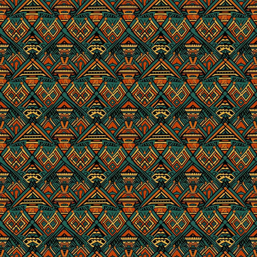 African Tribal Abstract Shapes Pattern Art Texture Design