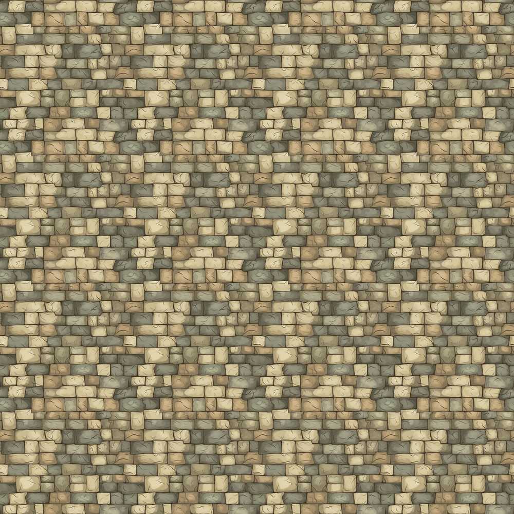 Beige Stone Brick Wall Texture Art Pattern Design