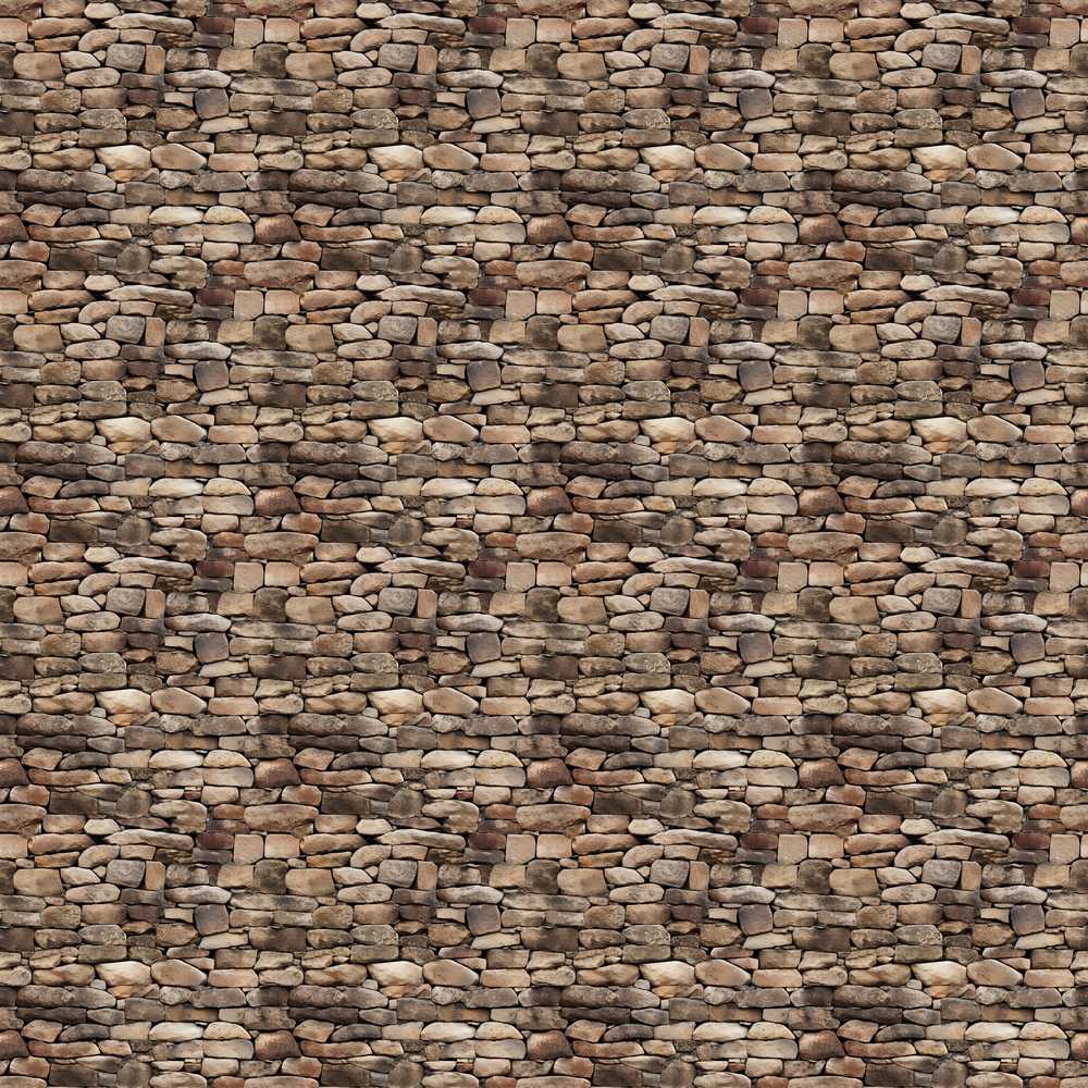 Rustic Brown Stone Wall Texture Art Pattern Design