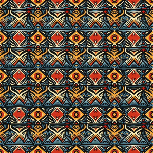 Abstract Tribal Geometric Shapes Art Texture Pattern Design