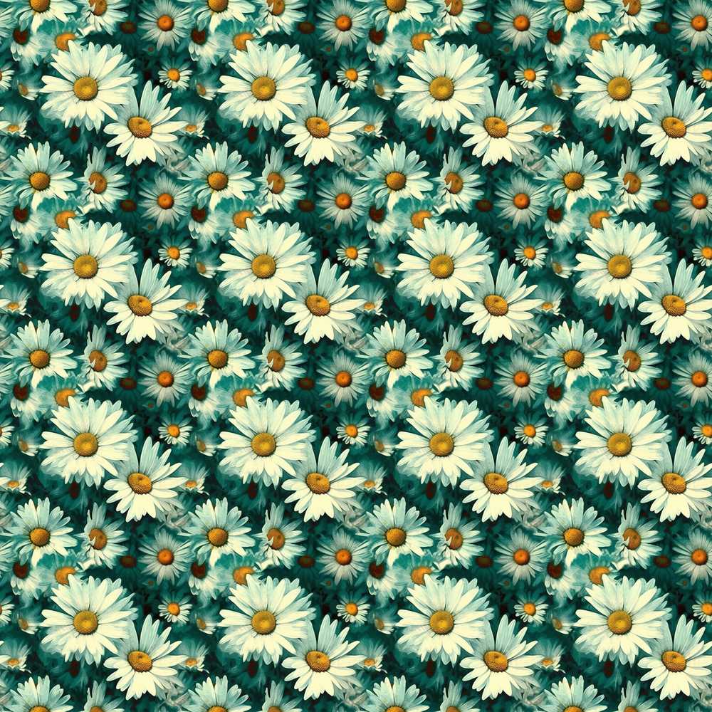 Soft Watercolor Daisy Bloom Artistic Floral Background Wildflower Pattern